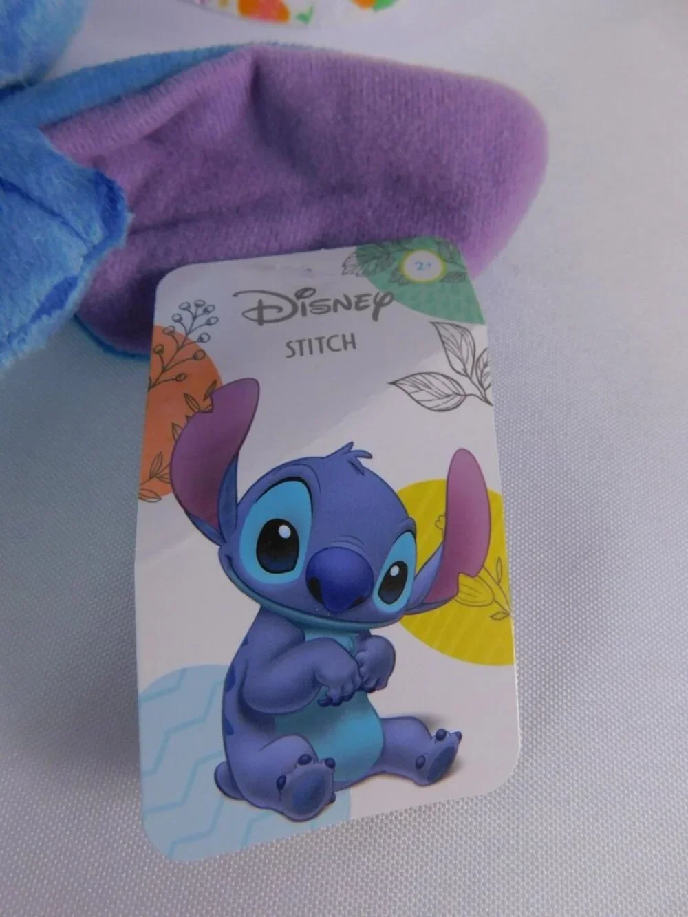 Disney Stitch Blue Plush Stuffed Toy Small Bunny Ears Easter Tag Just Play